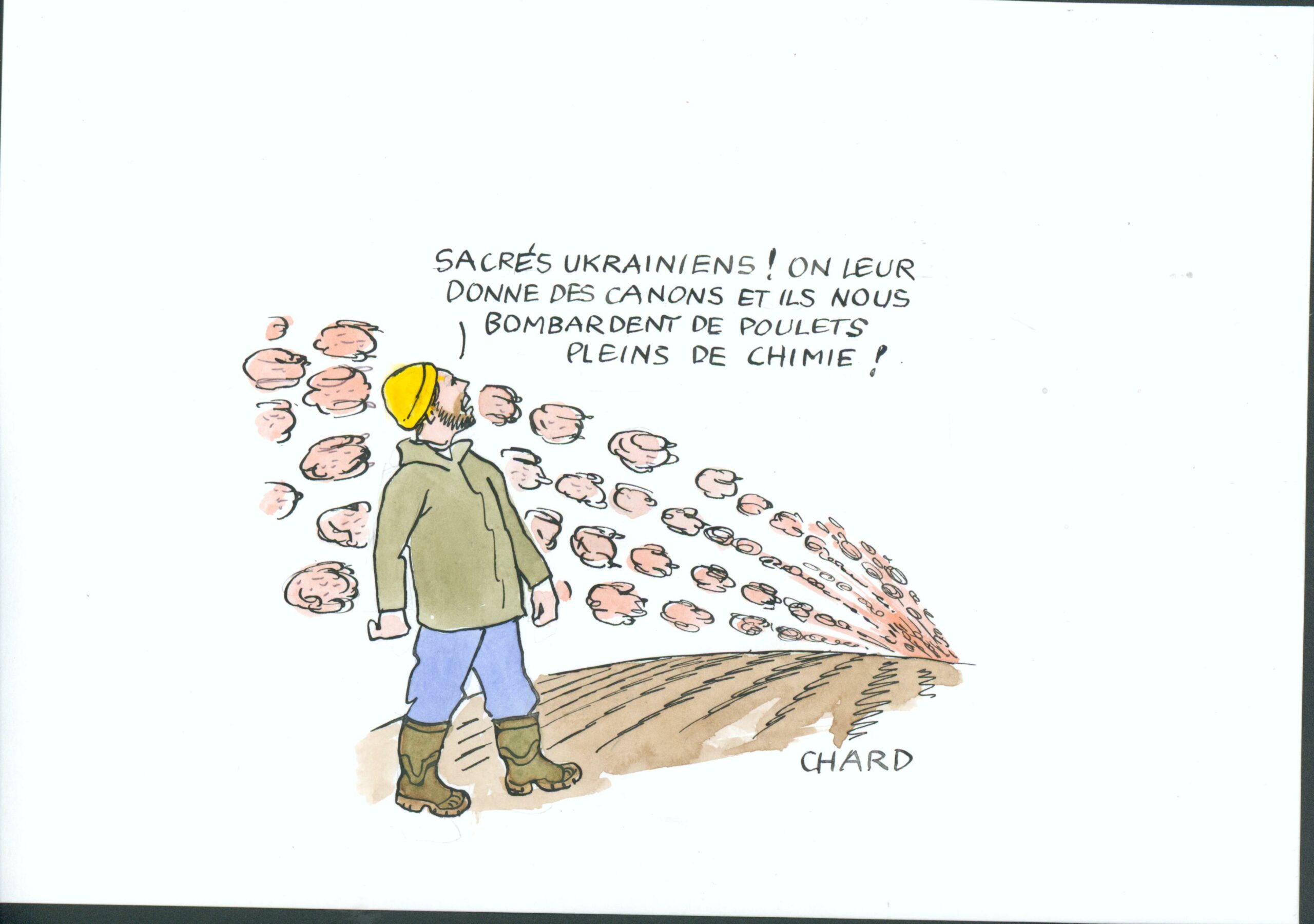 Mondialisme et agriculture: le dessin de Chard - Présent Hebdo