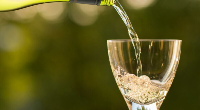 clear wine glass